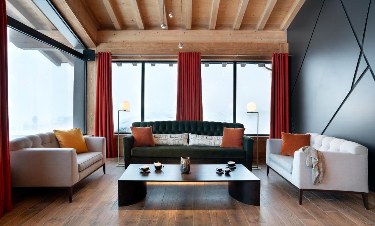 Coin salon dans l'établissement MGM Hôtels & Résidences - Résidence Le Hameau de l'Ours
