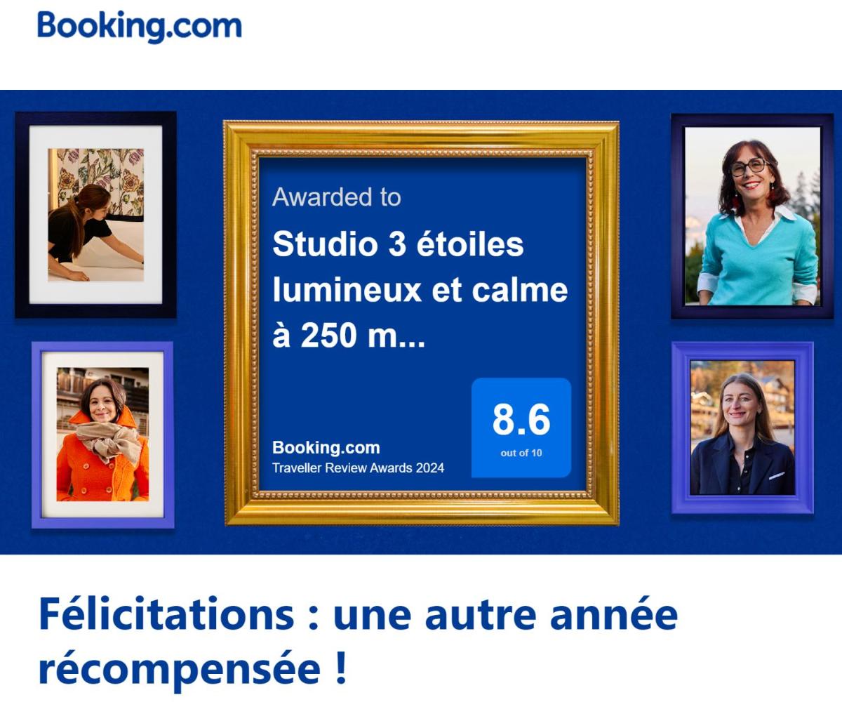 Studio 3 étoiles lumineux et calme à 250 m de la plage - Housity