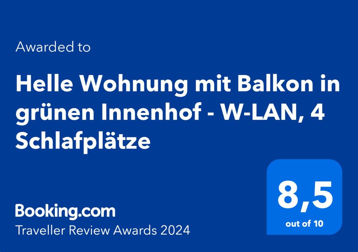 Helle Wohnung mit Balkon in grünen Innenhof - W-LAN, 4 Schlafplätze - Housity