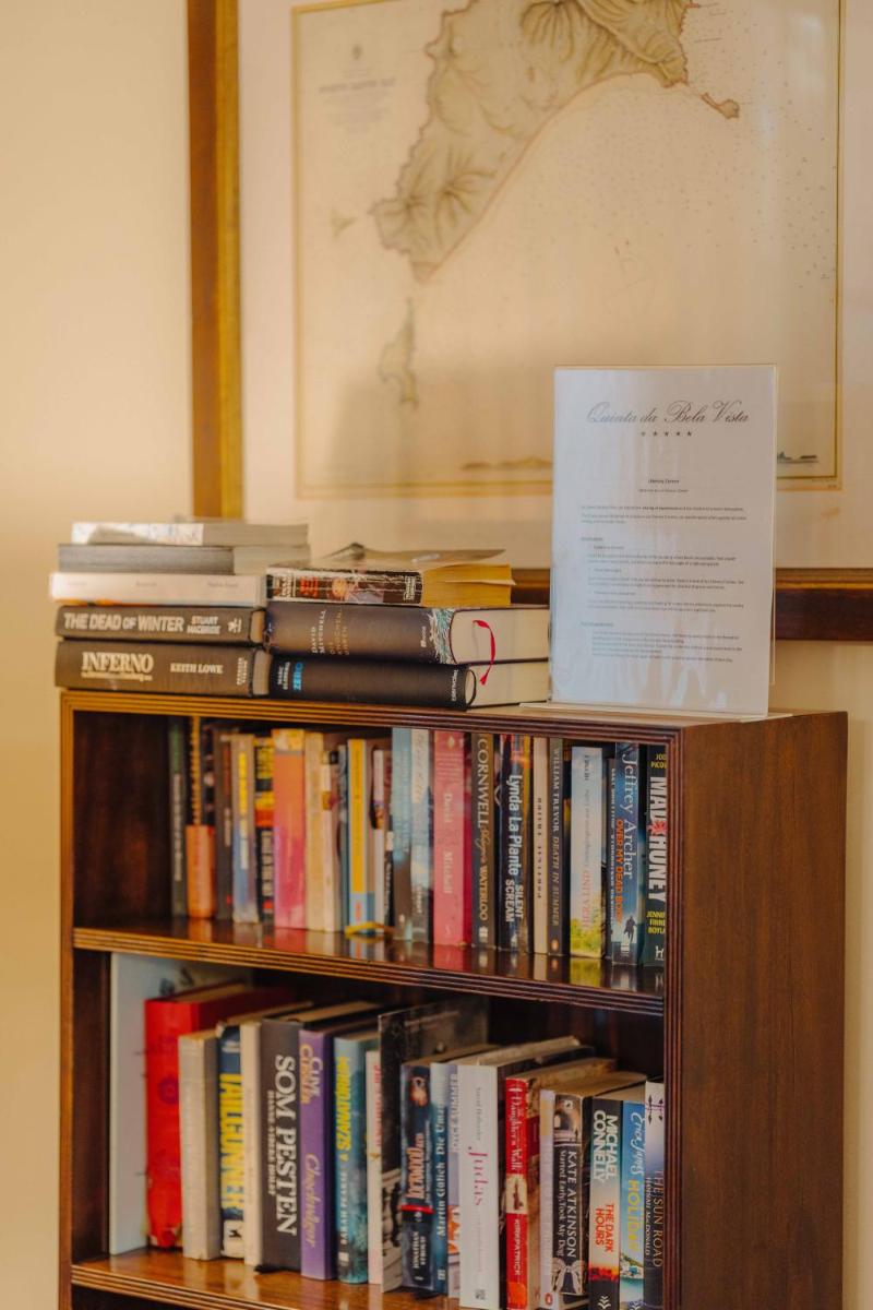 A biblioteca deste hotel