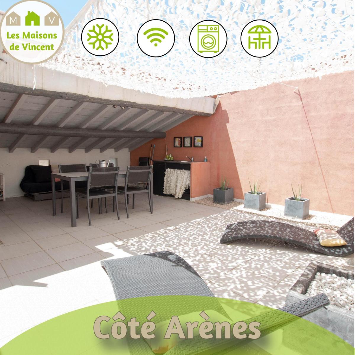 Côté Arènes, Clim - Terrasse - Housity