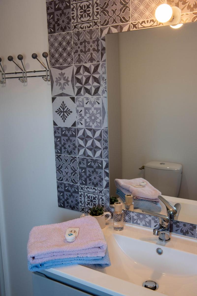 Salle de bains dans l'établissement Résidence Les Océanes