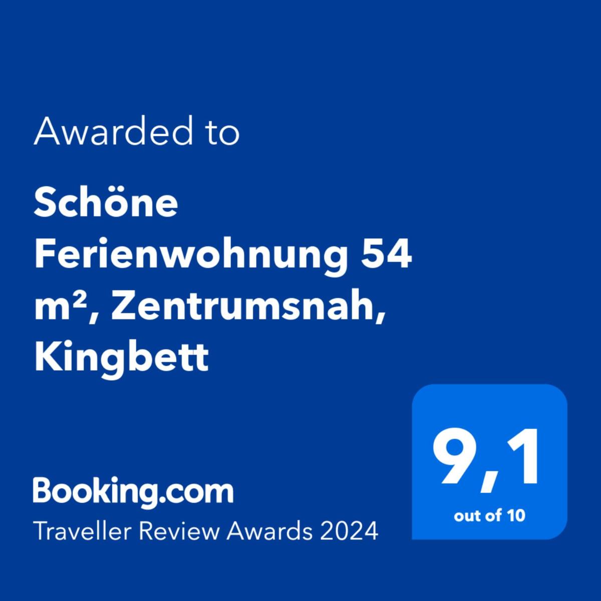 Suitetrails - Schöne Ferienwohnung 54 m², Zentrumsnah, Kingbett