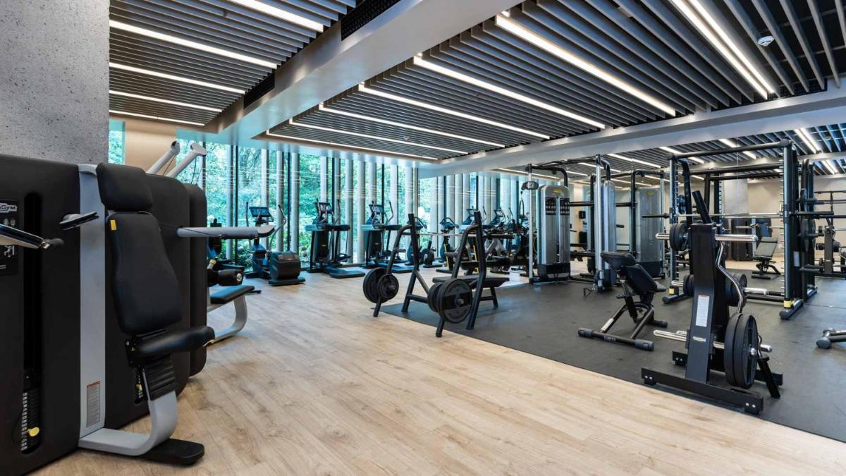 Gimnasio o instalaciones de fitness de Hotel Arima & Spa - Small Luxury Hotels