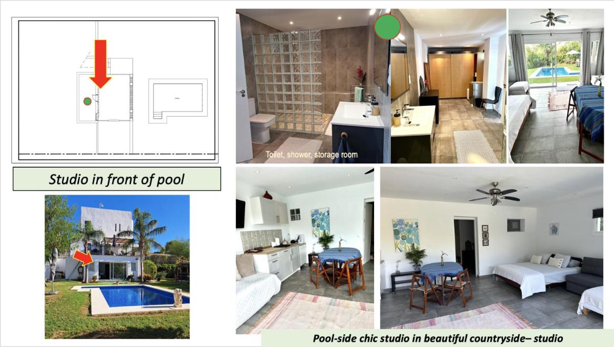 Pool-side chic studio in beautiful countryside - Housity