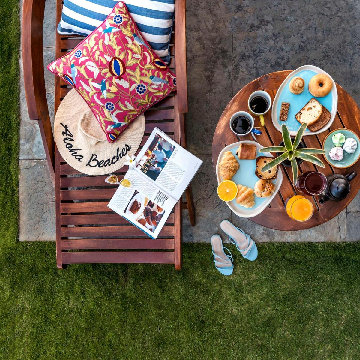 a table with a plate of breakfast food on it at Hyatt Centric MG Road Bangalore in Bengaluru a table with a plate of breakfast food on it at Hyatt Centric MG Road Bangalore in Bengaluru
