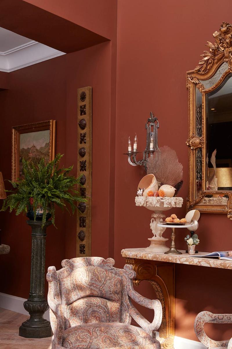 Coin salon dans l'établissement Château de Théoule