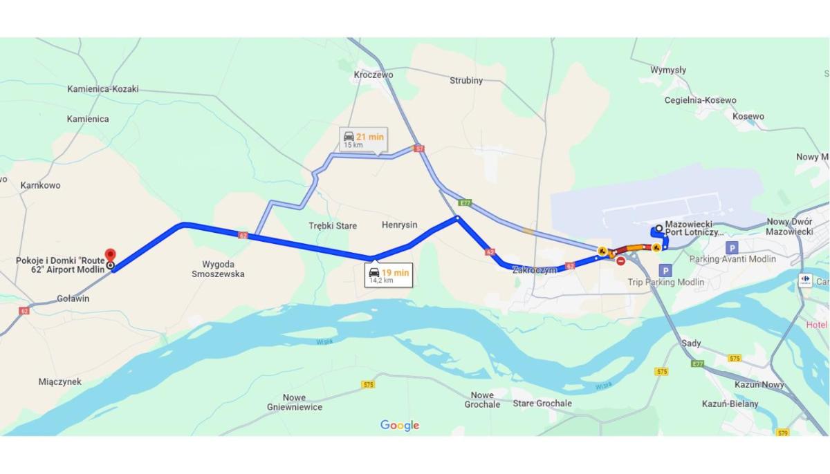 "Route 62" Airport Modlin - Housity