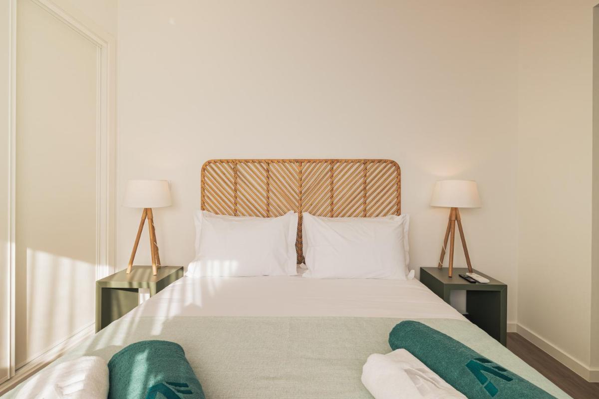 Uma cama ou camas num quarto em Alto do Forte