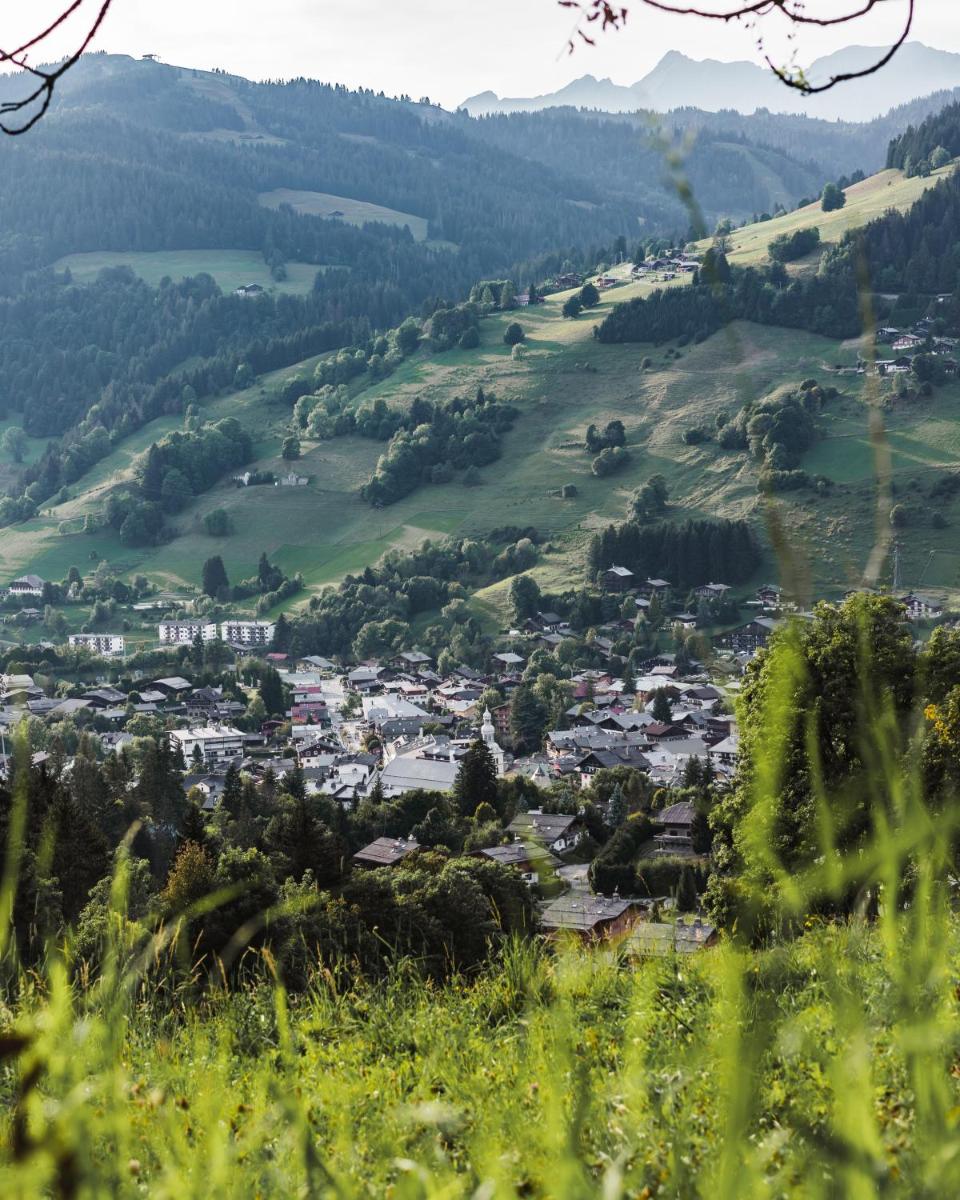 Vue générale sur la montagne ou vue sur la montagne depuis l'hôtel