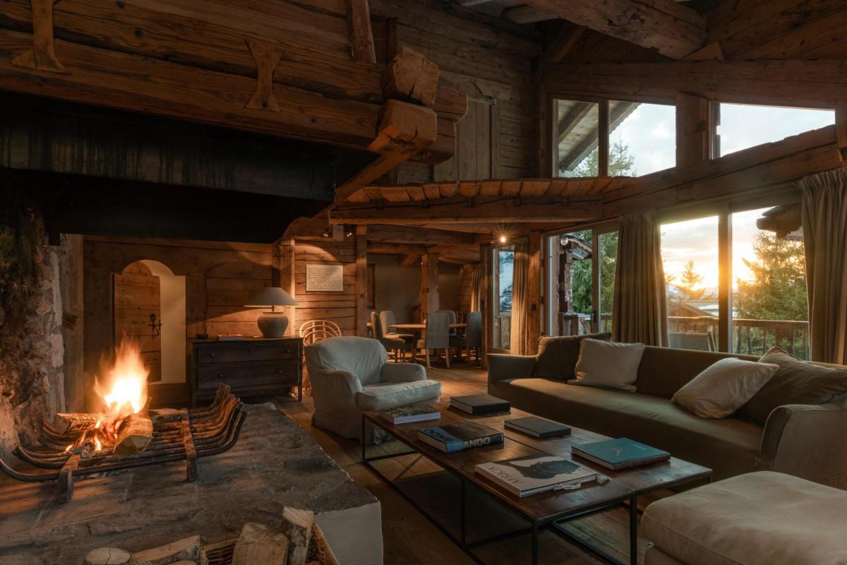 Coin salon dans l'établissement Zannier Le Chalet