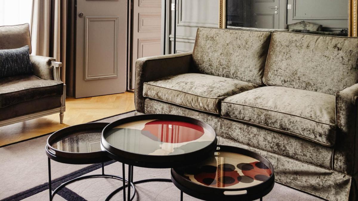 Coin salon dans l'établissement Hôtel Lancaster Paris Champs-Elysées