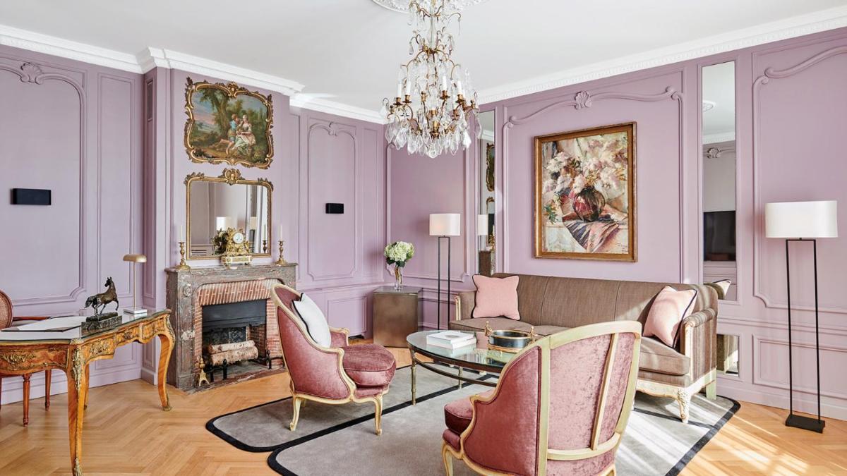 Coin salon dans l'établissement Hôtel Lancaster Paris Champs-Elysées