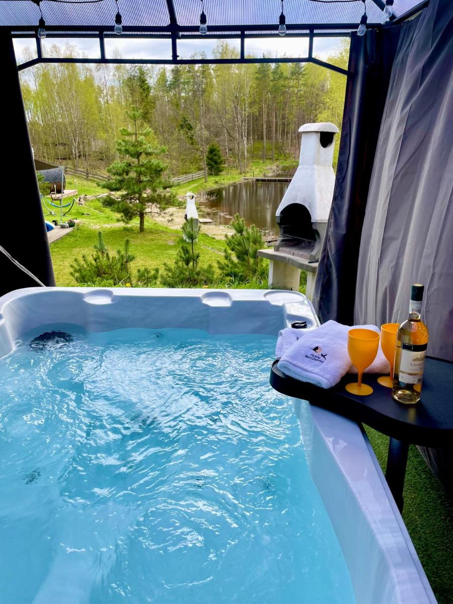 Osada Skoczkowo komfortowe domki z jacuzzi nad jeziorem- sauna- balia- prywatny staw wędkarski - Housity