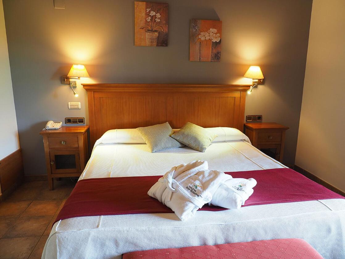 Cama o camas de una habitación en Hotel & SPA Peña Montañesa