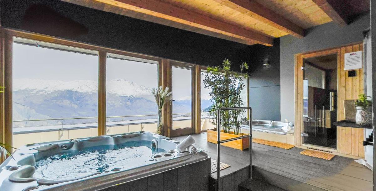 Vue générale sur la montagne ou vue sur la montagne depuis l'appart'hôtel