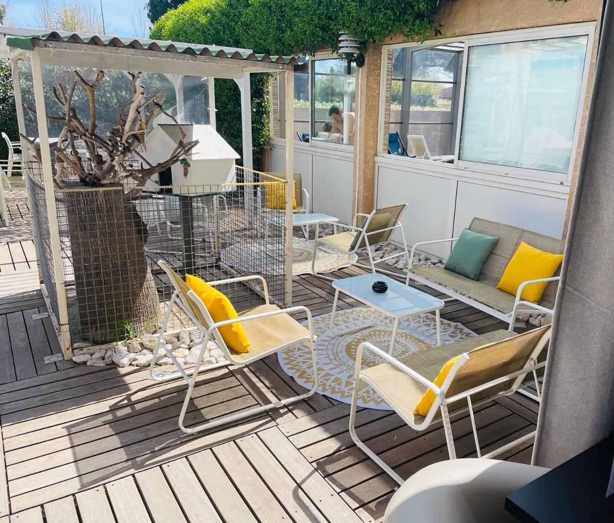 Balcon ou terrasse dans l'établissement Hotel & Spa Gil de France Cap d'Agde