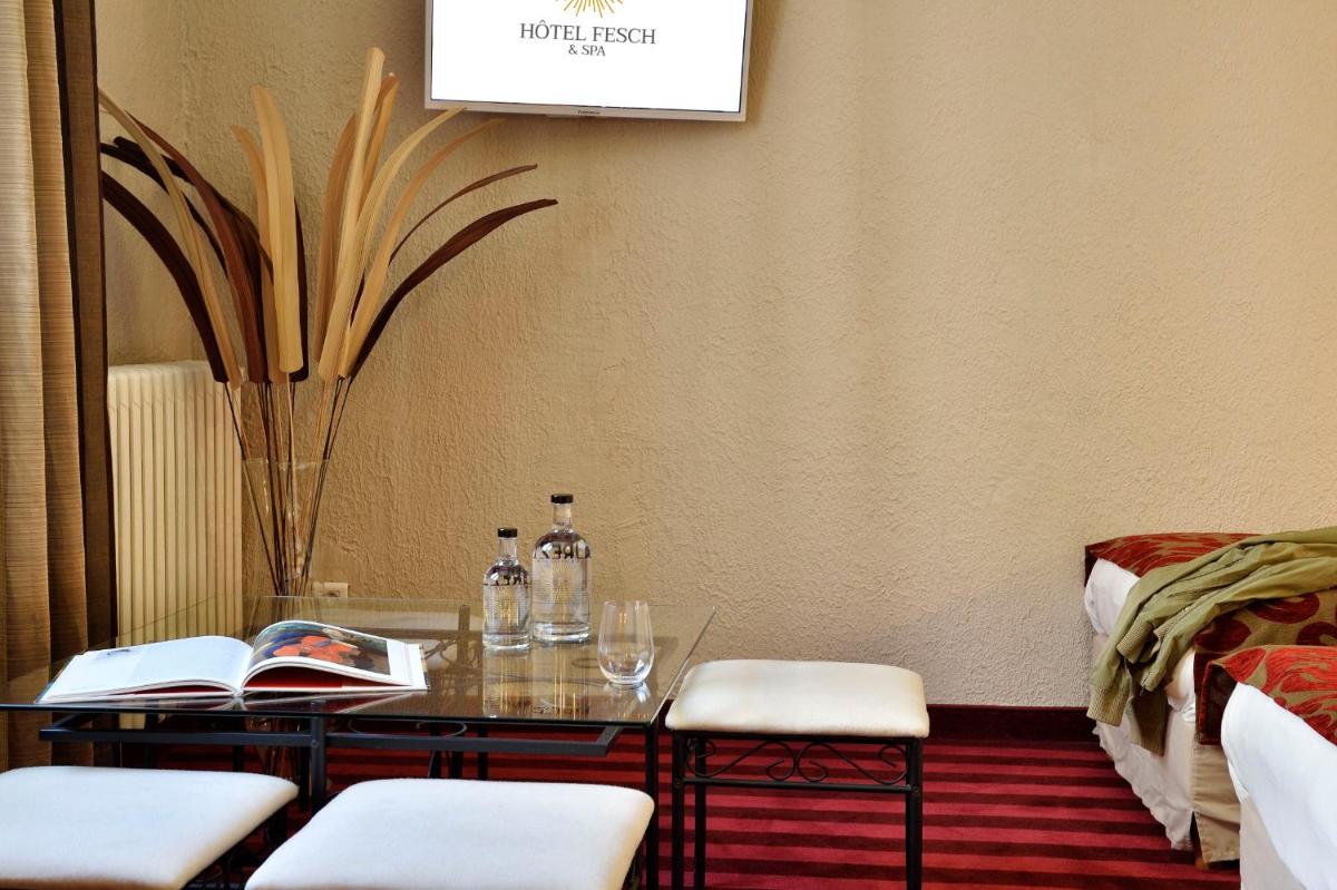 Coin salon dans l'établissement Hôtel Fesch & Spa