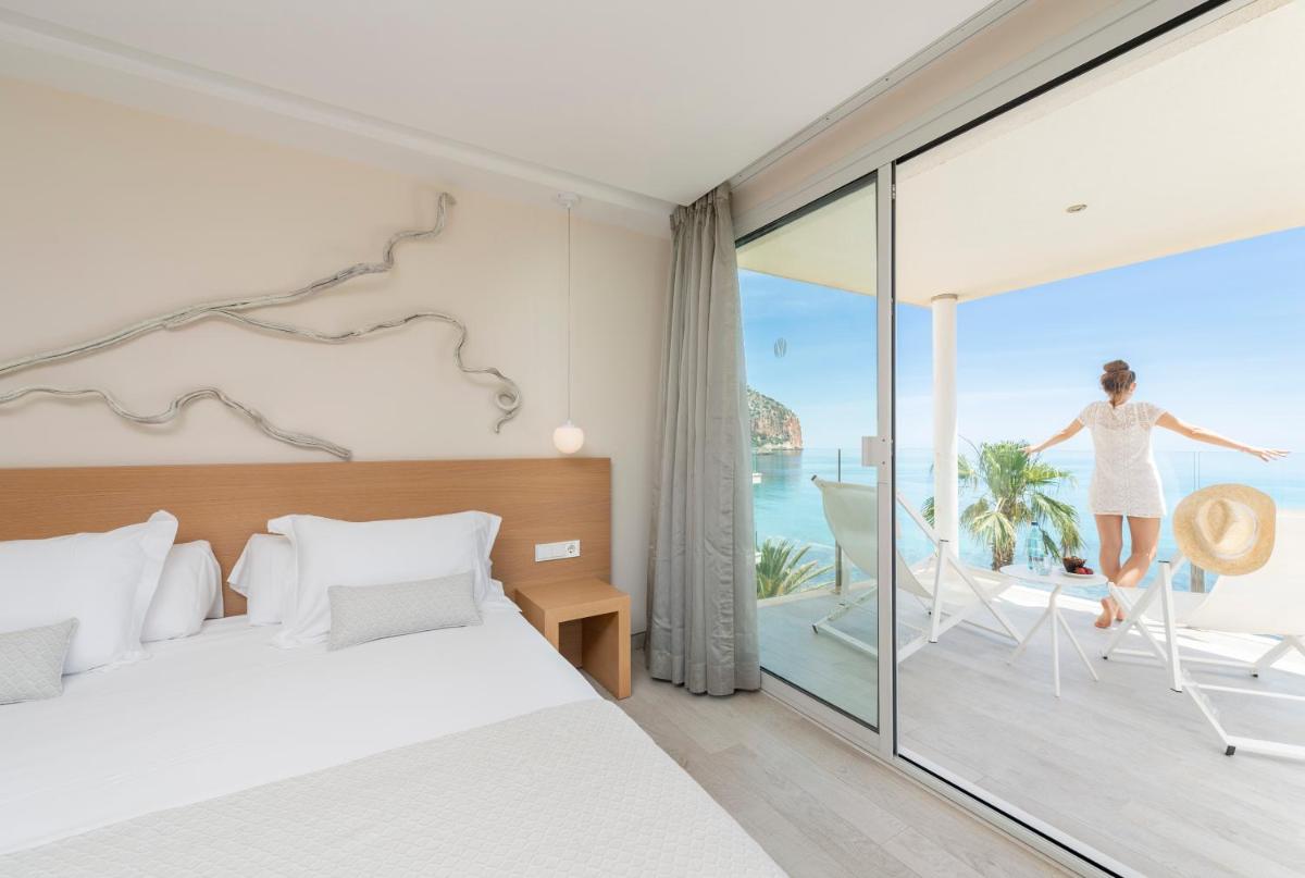 Cama o camas de una habitación en Melbeach Hotel & Spa - Adults Only