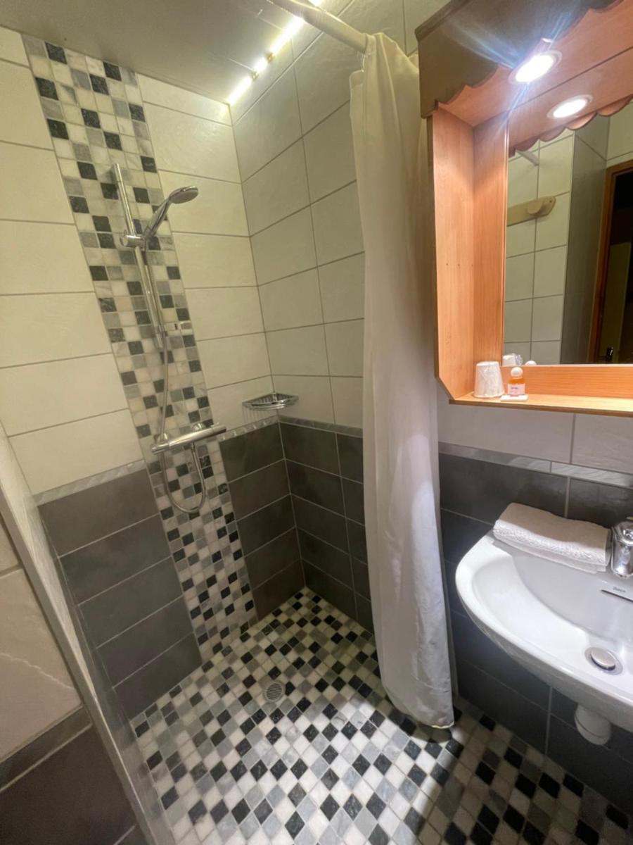 Salle de bains dans l'établissement Hotel Le Ferraillon