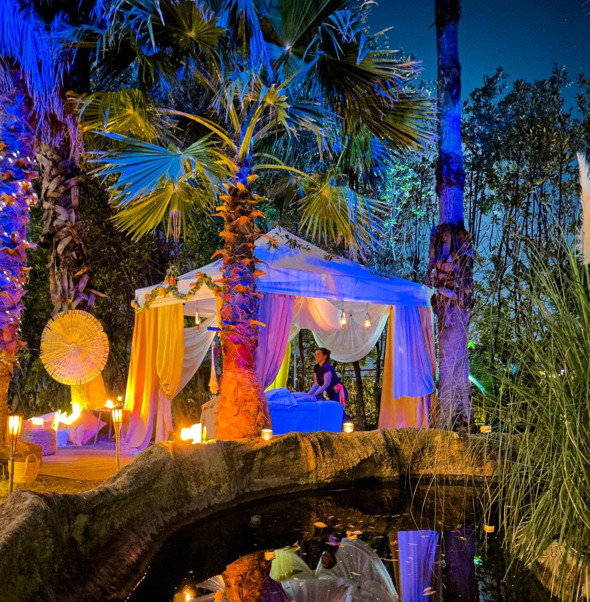 Jardin de l'établissement Ostella Spa & Resort