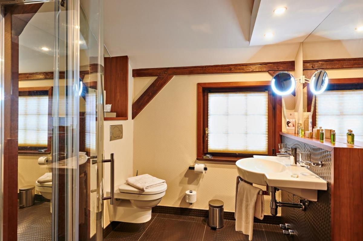 Ein Badezimmer in der Unterkunft Bernsteinschloss