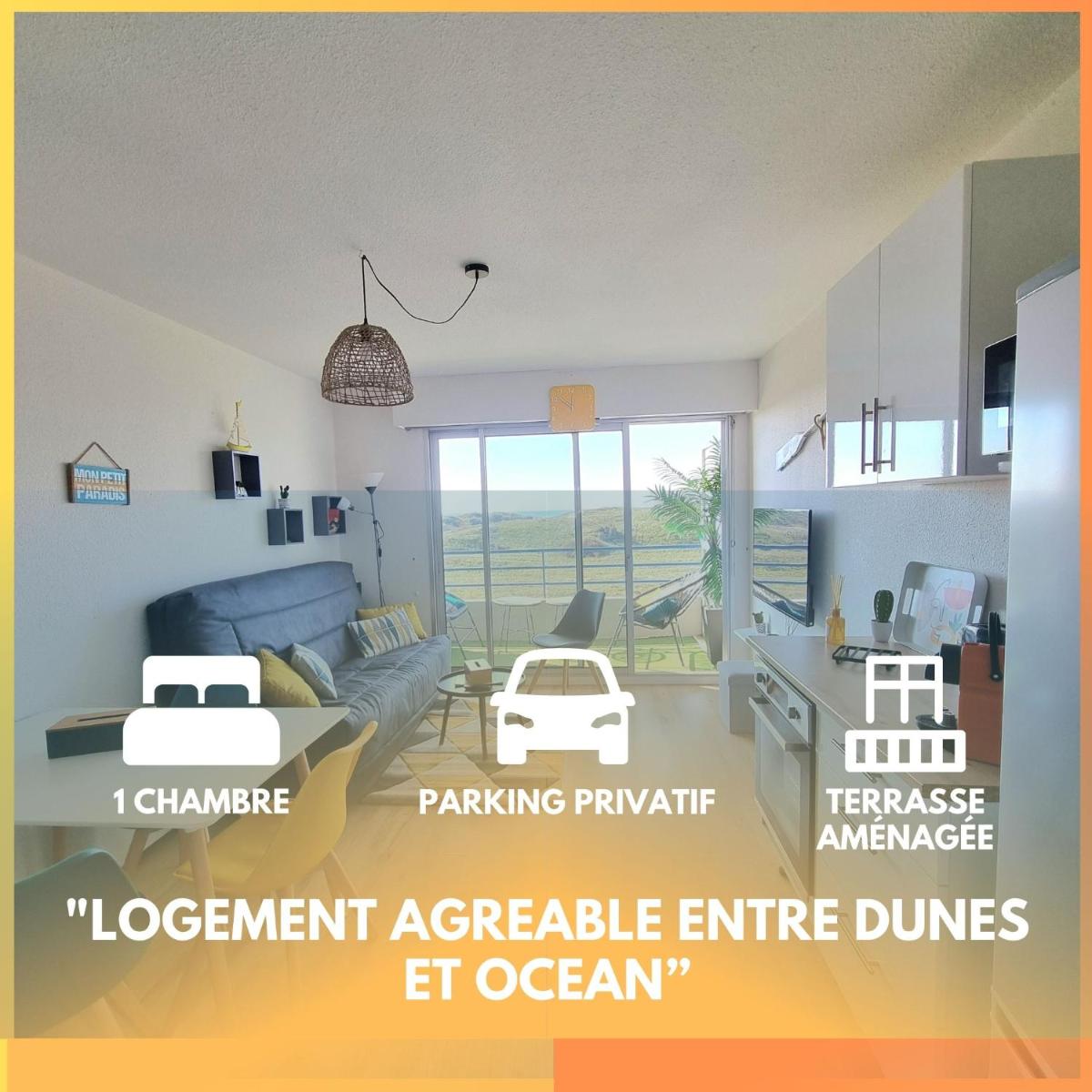 T2 face dunes et ocean - Proche Golf et Thalassothérapie - Housity