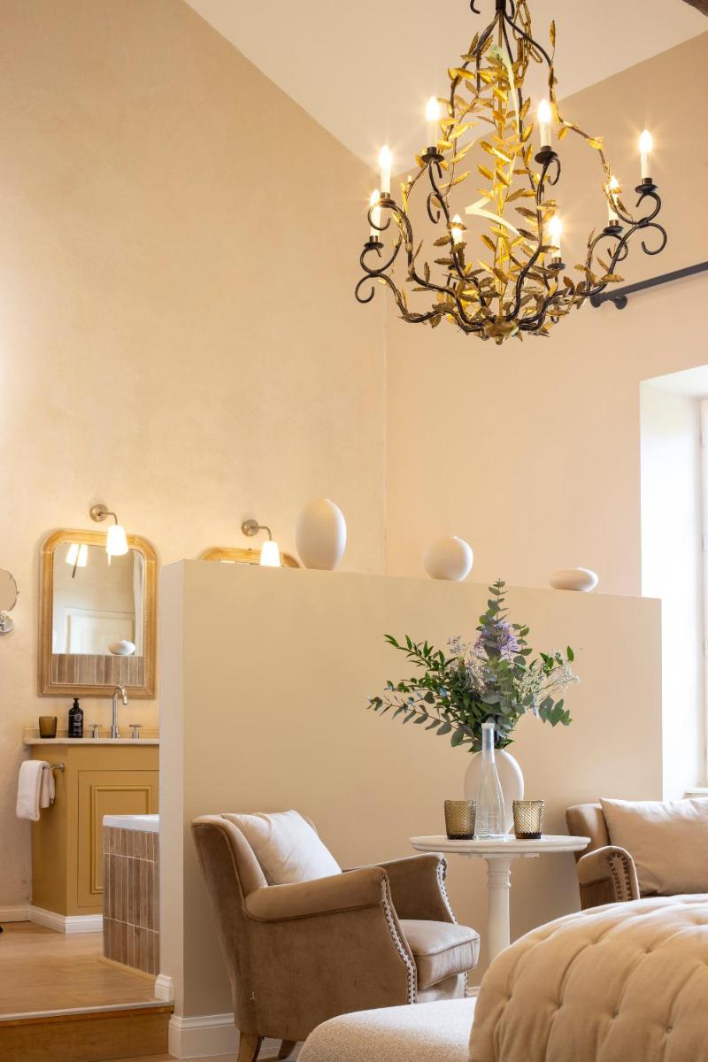 Cuisine ou kitchenette dans l'établissement Château Les Oliviers de Salettes