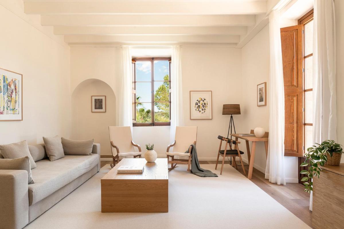 Zona de estar de Es Figueral Nou Hotel Rural & Spa - Adults Only - Over 12
