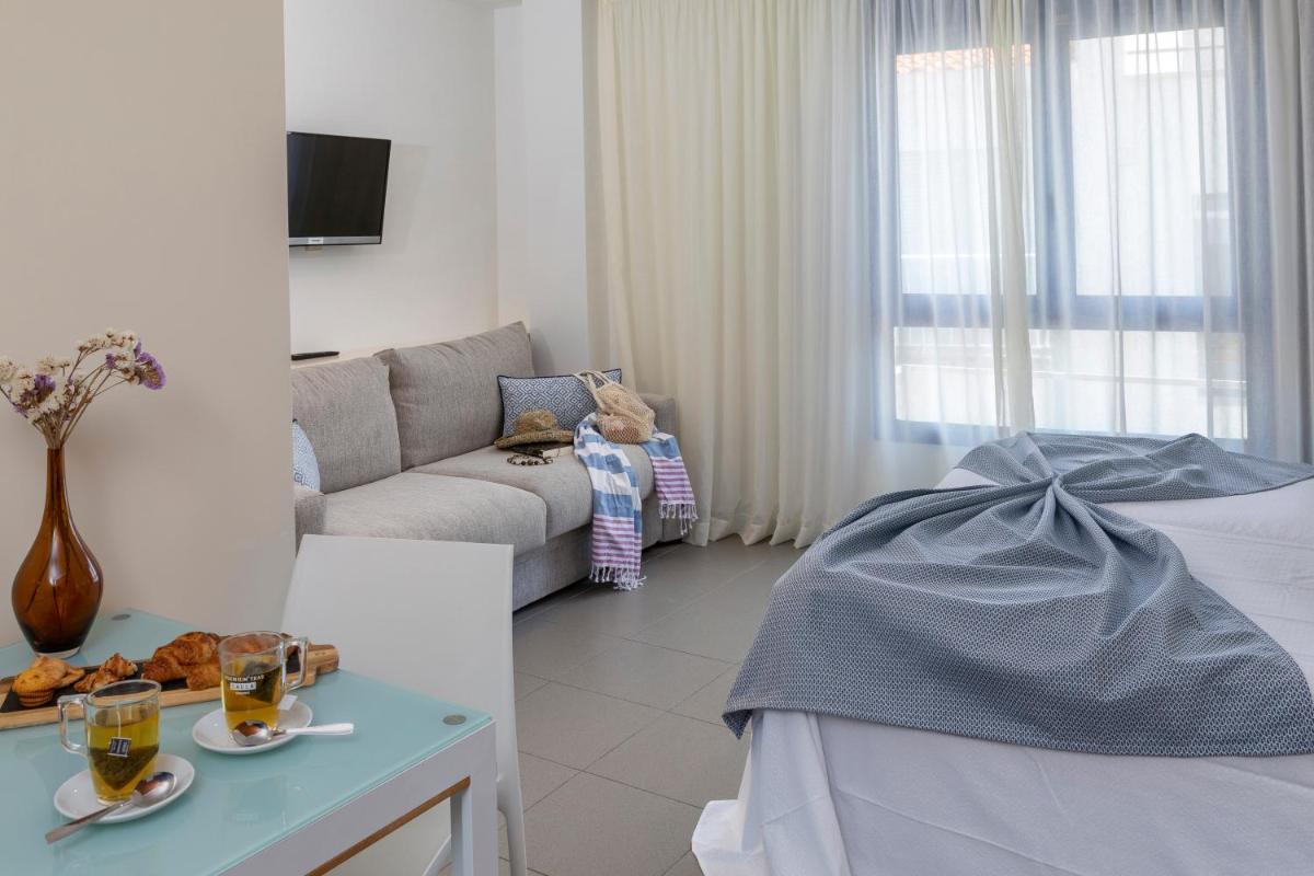 Cama o camas de una habitación en Hotel Spa Cap de Creus