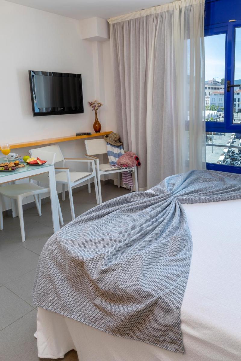 Cama o camas de una habitación en Hotel Spa Cap de Creus