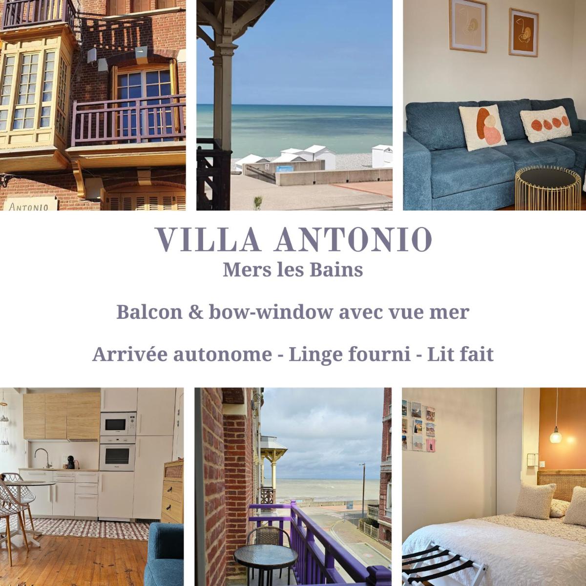 Villa Antonio - vue mer - balcon - Bow-window - 1 chambre - Housity