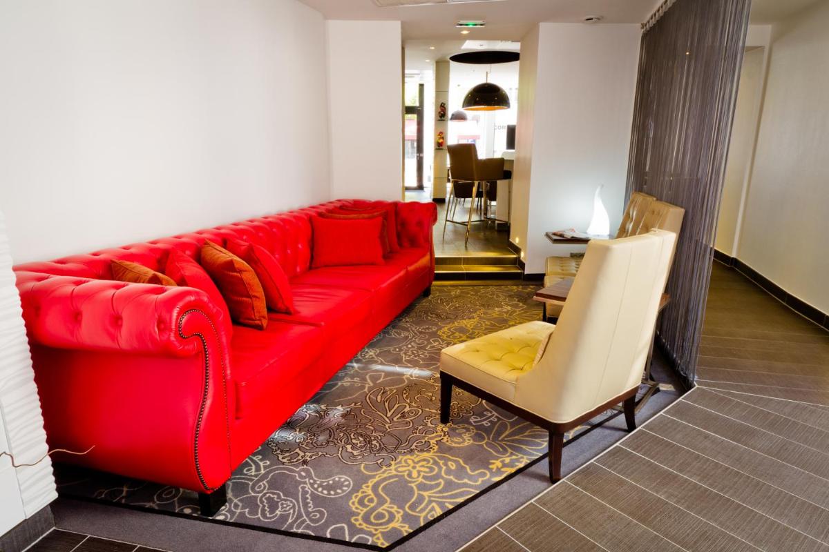 Coin salon dans l'établissement Hôtel et Spa La Villa K - Basel Airport