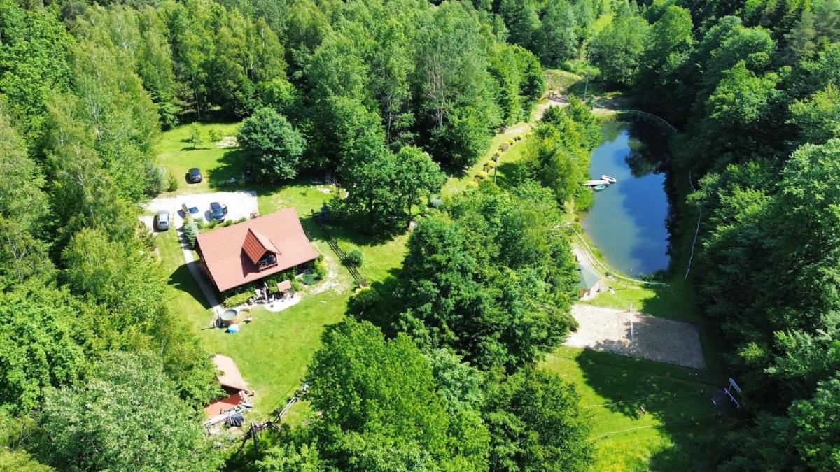 Leśniczówka domek sauna jeziorko w lesie na wyłączność - Housity