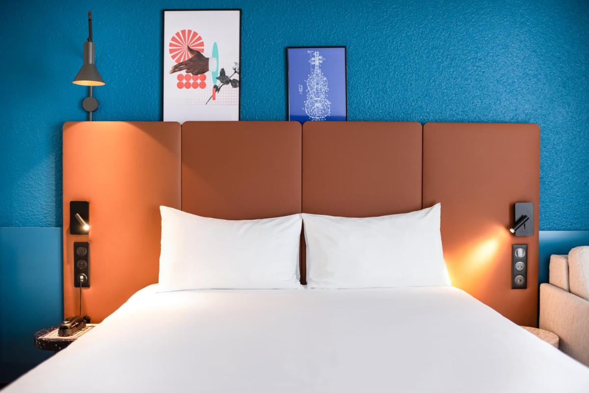 Un ou plusieurs lits dans un hébergement de l'établissement ibis La Baule Pornichet Plage