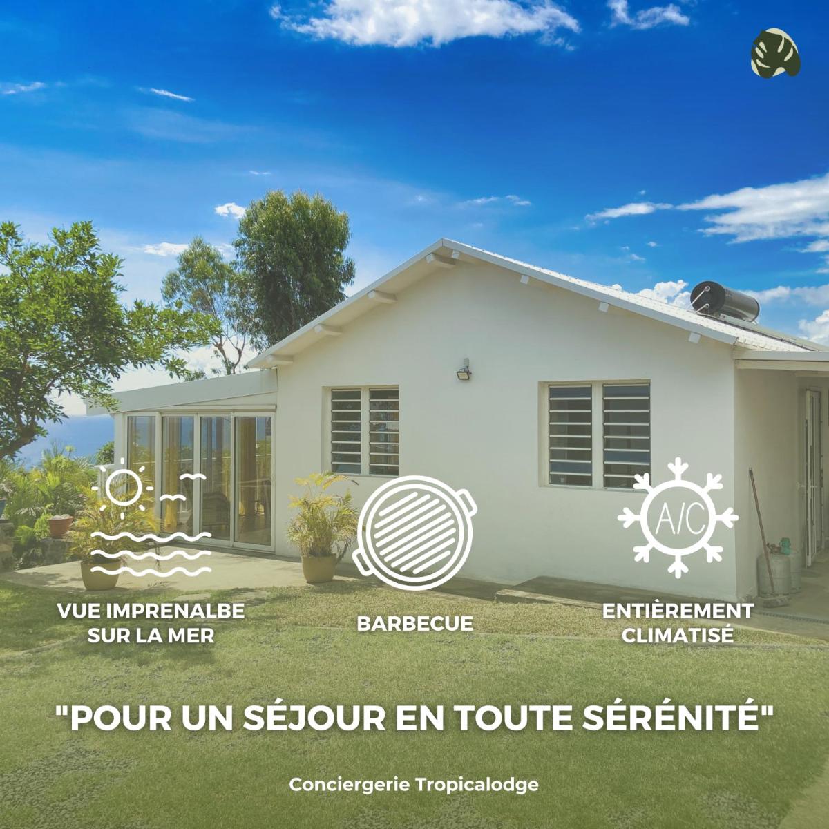 Villa détente vue mer st leu 6 personnes - Housity