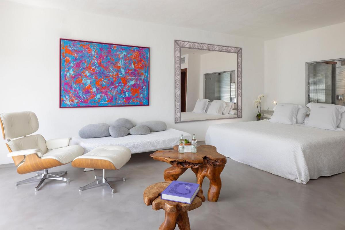 Cama o camas de una habitación en Hacienda Na Xamena, Ibiza