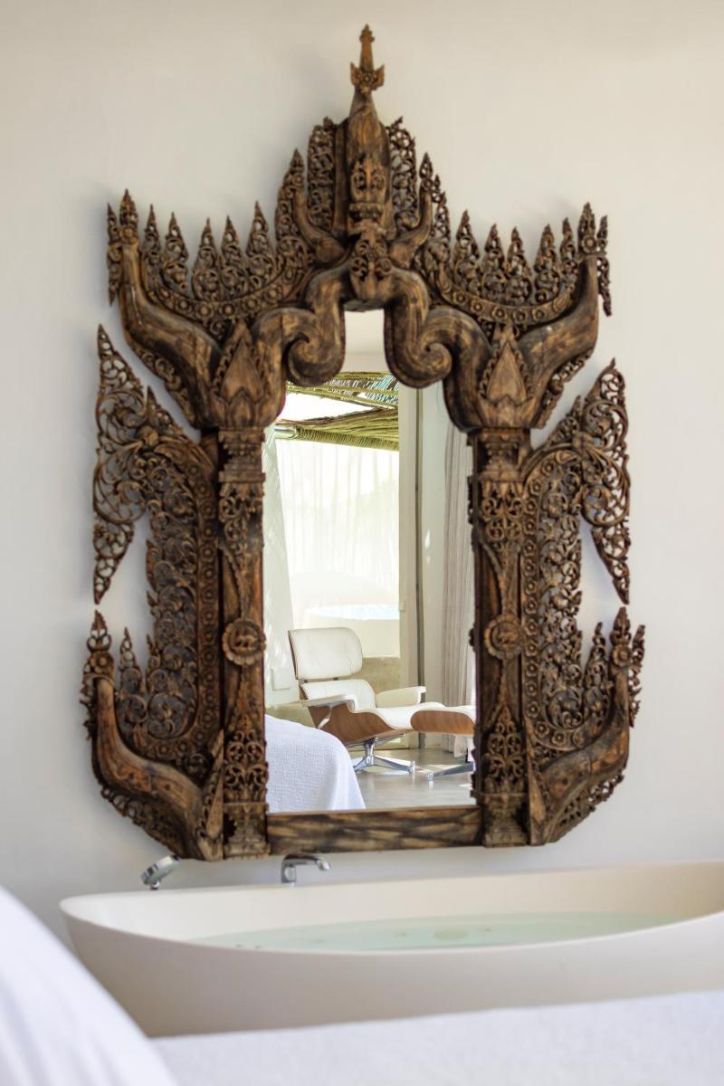 Cama o camas de una habitación en Hacienda Na Xamena, Ibiza