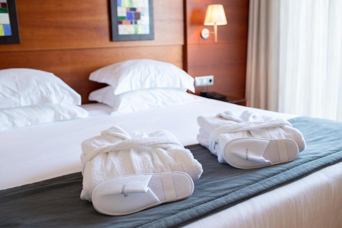 Cama o camas de una habitación en Protur Roquetas Hotel & Spa
