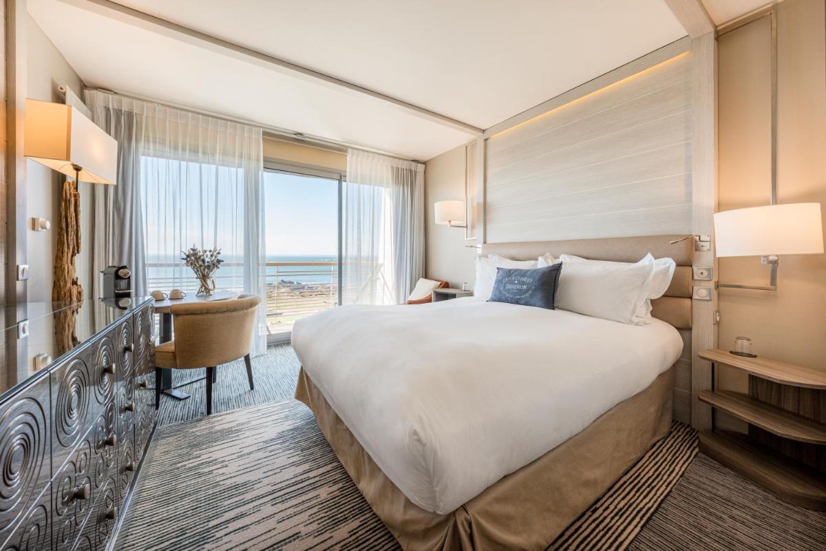 Un ou plusieurs lits dans un hébergement de l'établissement Sofitel Quiberon Thalassa sea & spa