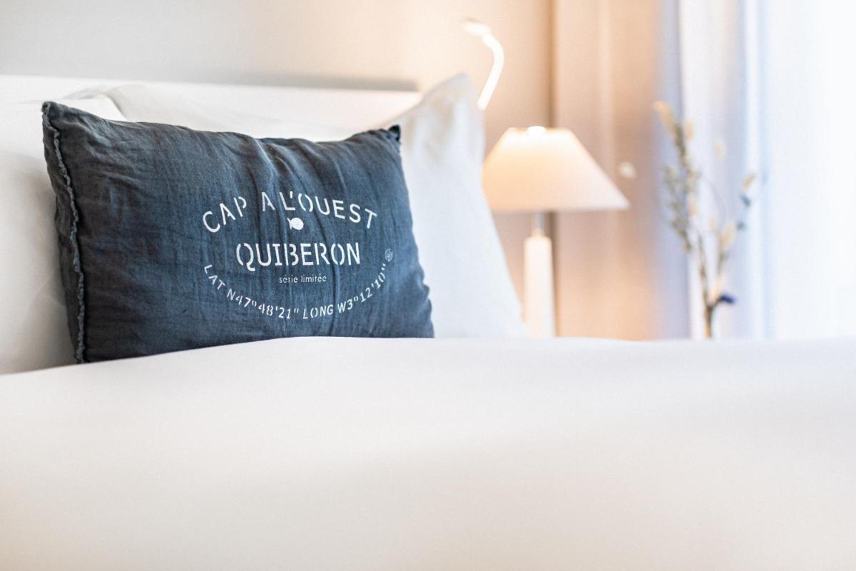 Un ou plusieurs lits dans un hébergement de l'établissement Sofitel Quiberon Thalassa sea & spa