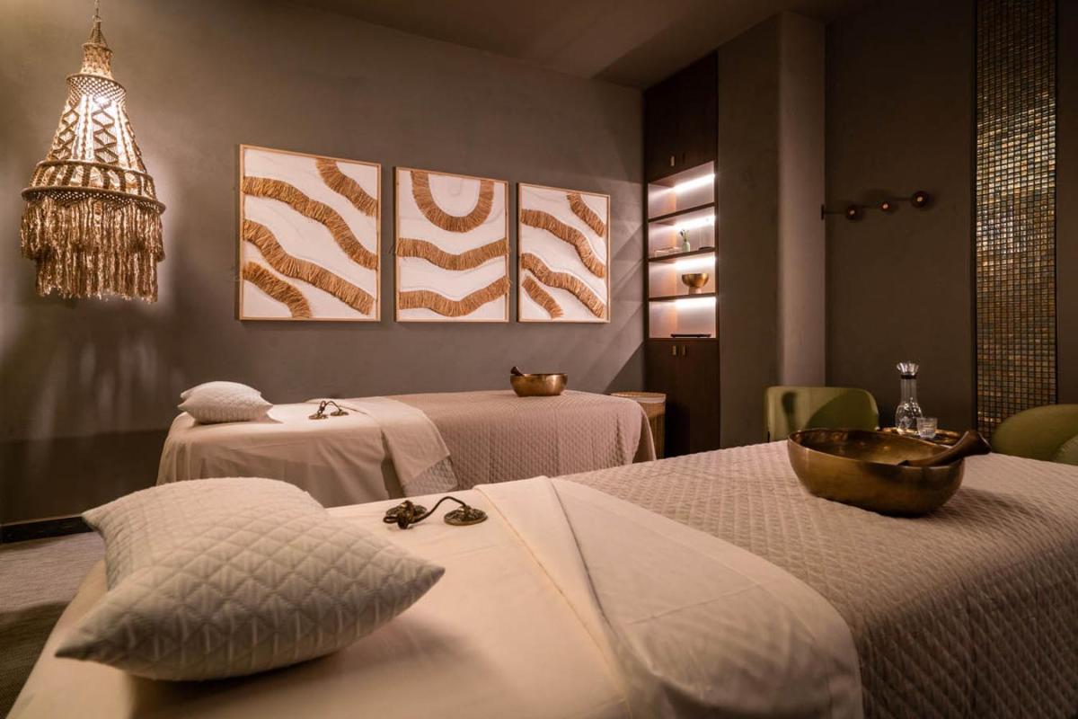 Cama o camas de una habitación en Hotel Ritual de Terra & SPA Moraira