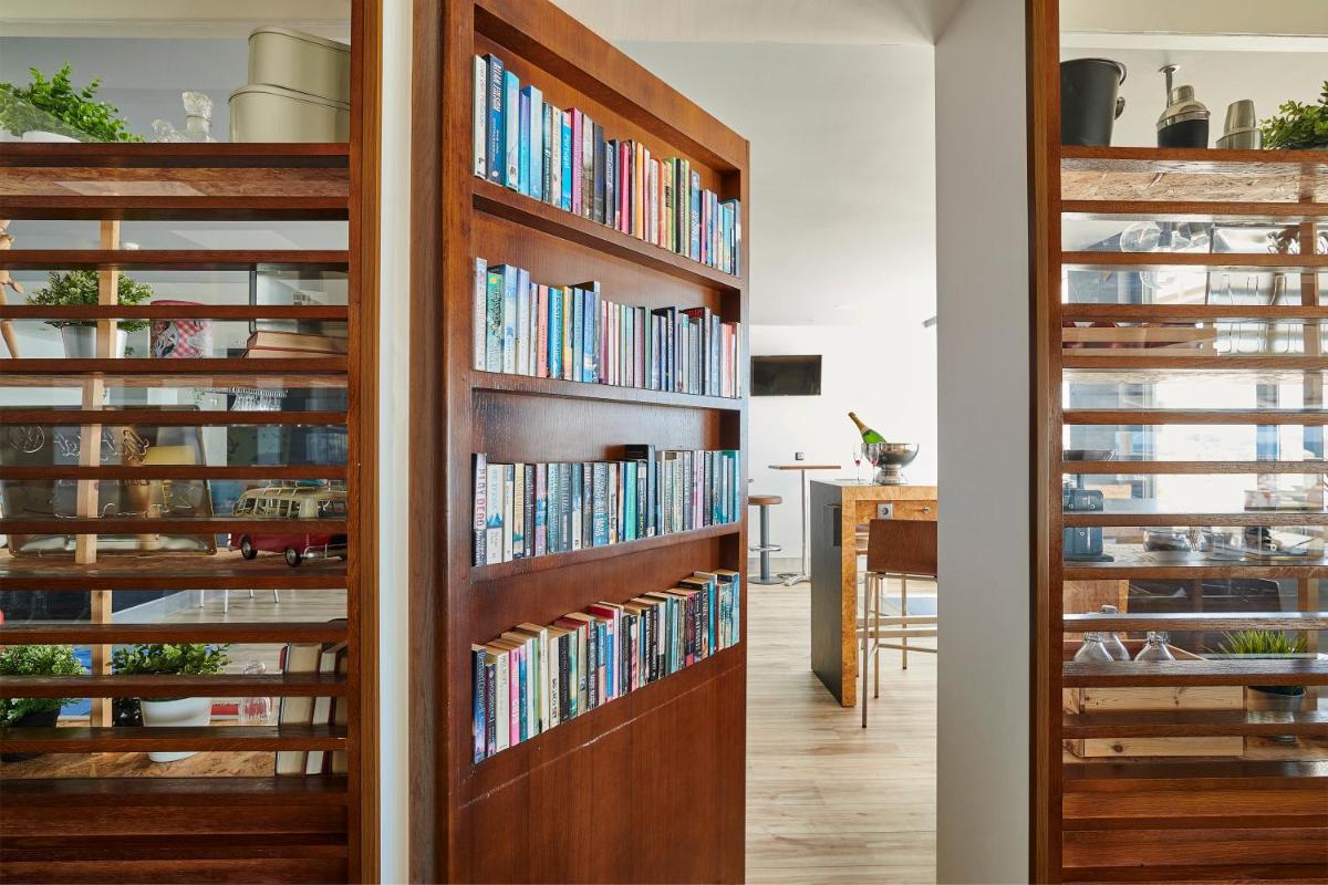 A biblioteca deste hotel