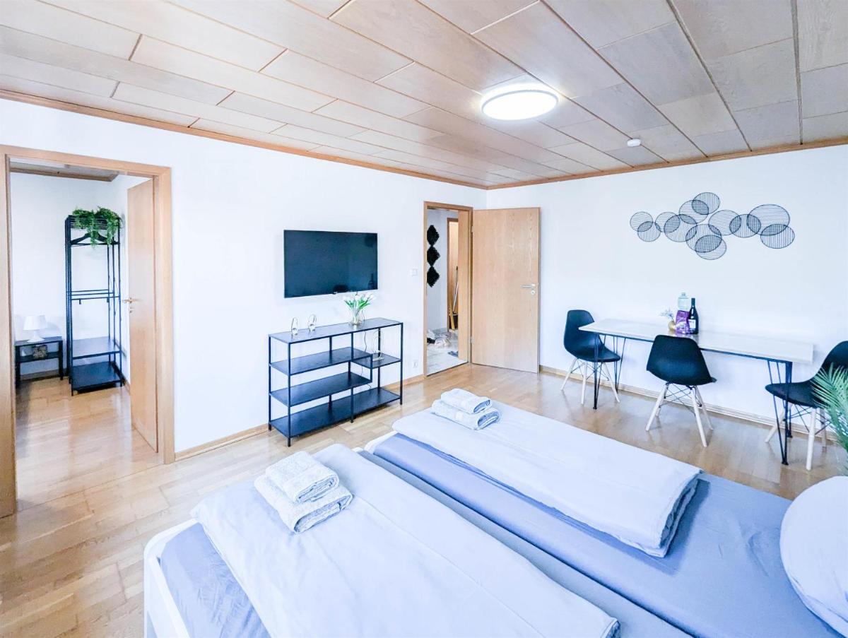 ALFA Stuttgart 3 Zimmer 6 Betten Apartment Zuffenhausen Porsche Bosch BZ WLAN EBK WM - Housity