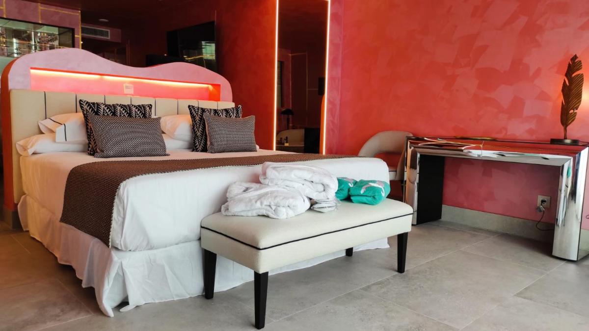 Cama o camas de una habitación en Hotel Ritual Torremolinos- Adults Only