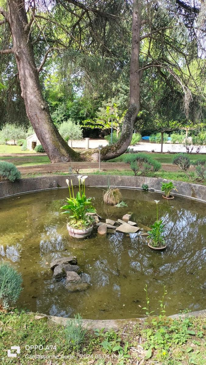 Jardin de l'établissement Logis Hôtel Château De Palaja