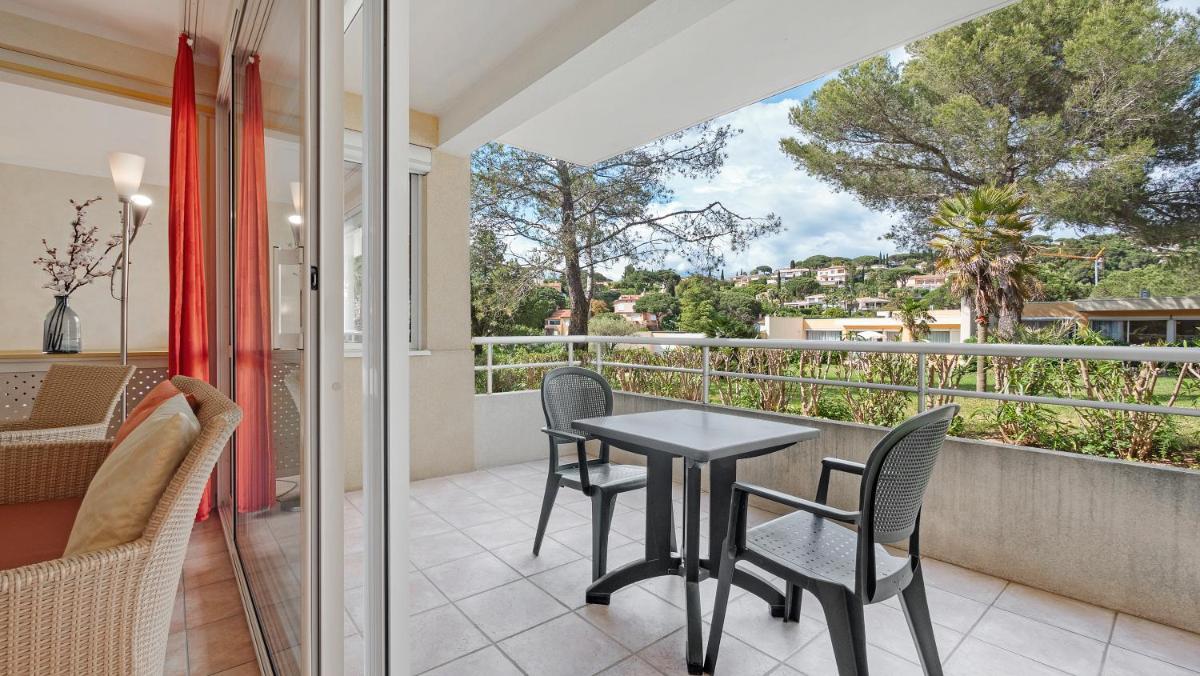 Balcon ou terrasse dans l'établissement Résidence les Tourelles