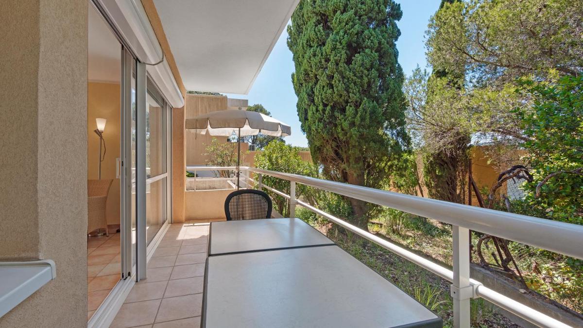 Balcon ou terrasse dans l'établissement Résidence les Tourelles