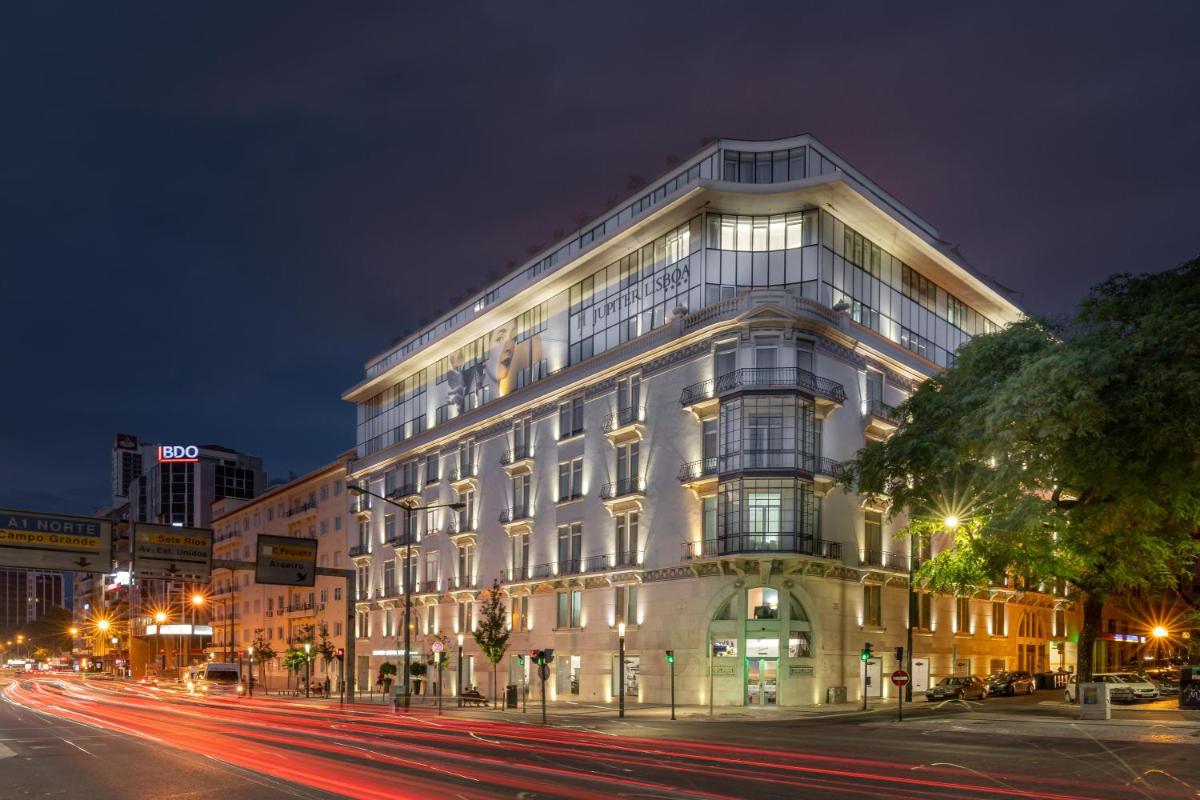 O edifício onde o hotel está situado