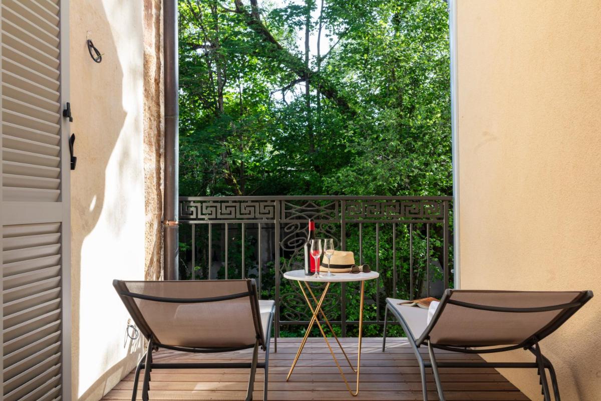 Balcon ou terrasse dans l'établissement Le Clos Alice
